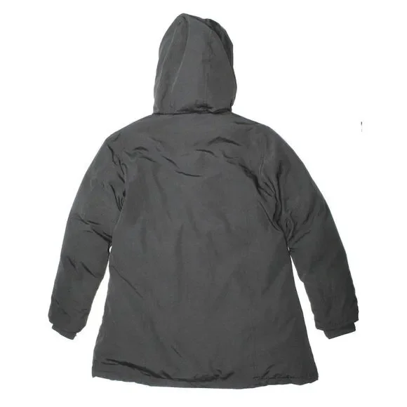 Woolrich Blizzard Black Down Feather Filled Hooded Parka Womens Size XS - Picture 2 of 9